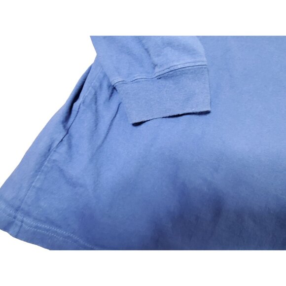 Carhartt Mens Blue Long Sleeve Henley Shirt 2XL 100% Cotton - Picture 9 of 9